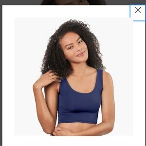 Larken Navy Blue Nursing Top